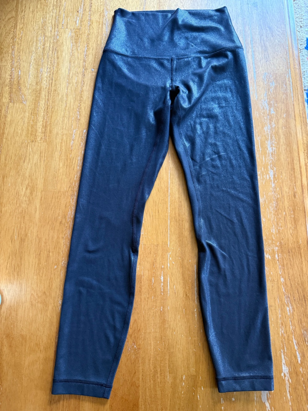 lululemon Align High-Rise Pant 25" — black foil — size 4 — NWOT